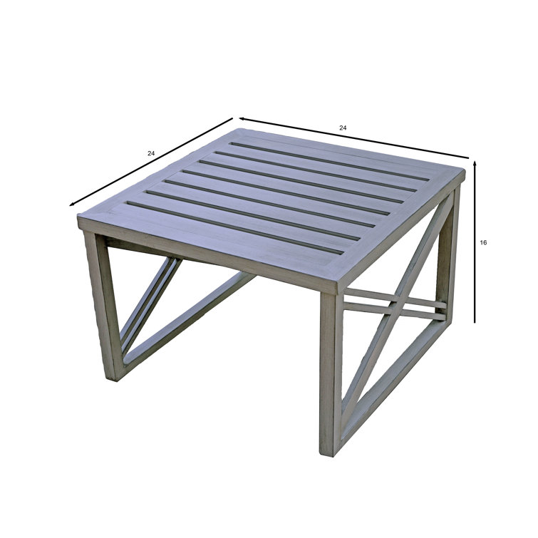 Latitude Run® Metal Outdoor Side Table Wayfair